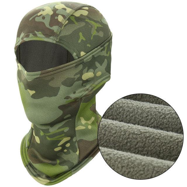 Winter Warmer Fleece Tactical Balaclava Full Face Mask Ski Paintball Running Hunting Hiking Cycling Sports Snowboard Scarf Men Motocross Summer Men Face Scarf Mask Sunscreen Dustproof Army Cycling Hunting Fishing Tactical Airsoft Hat