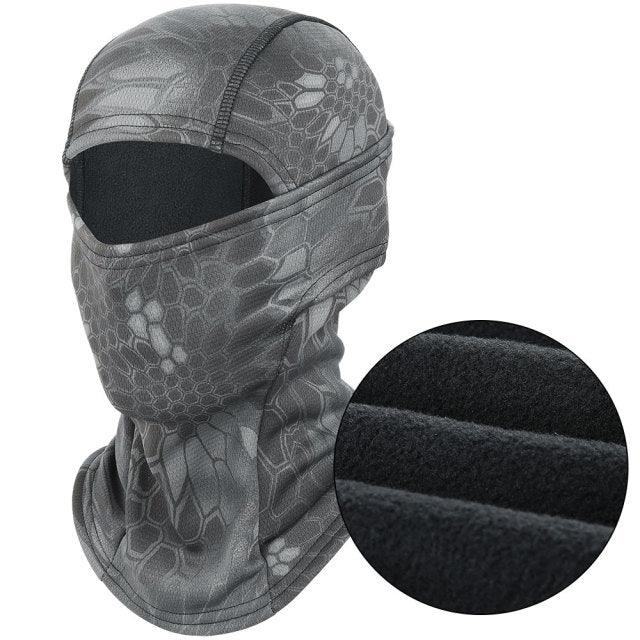 Winter Warmer Fleece Tactical Balaclava Full Face Mask Ski Paintball Running Hunting Hiking Cycling Sports Snowboard Scarf Men Motocross Summer Men Face Scarf Mask Sunscreen Dustproof Army Cycling Hunting Fishing Tactical Airsoft Hat